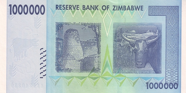 (012) Zimbabwe P77 - 1.000.000 Dollars (2008)